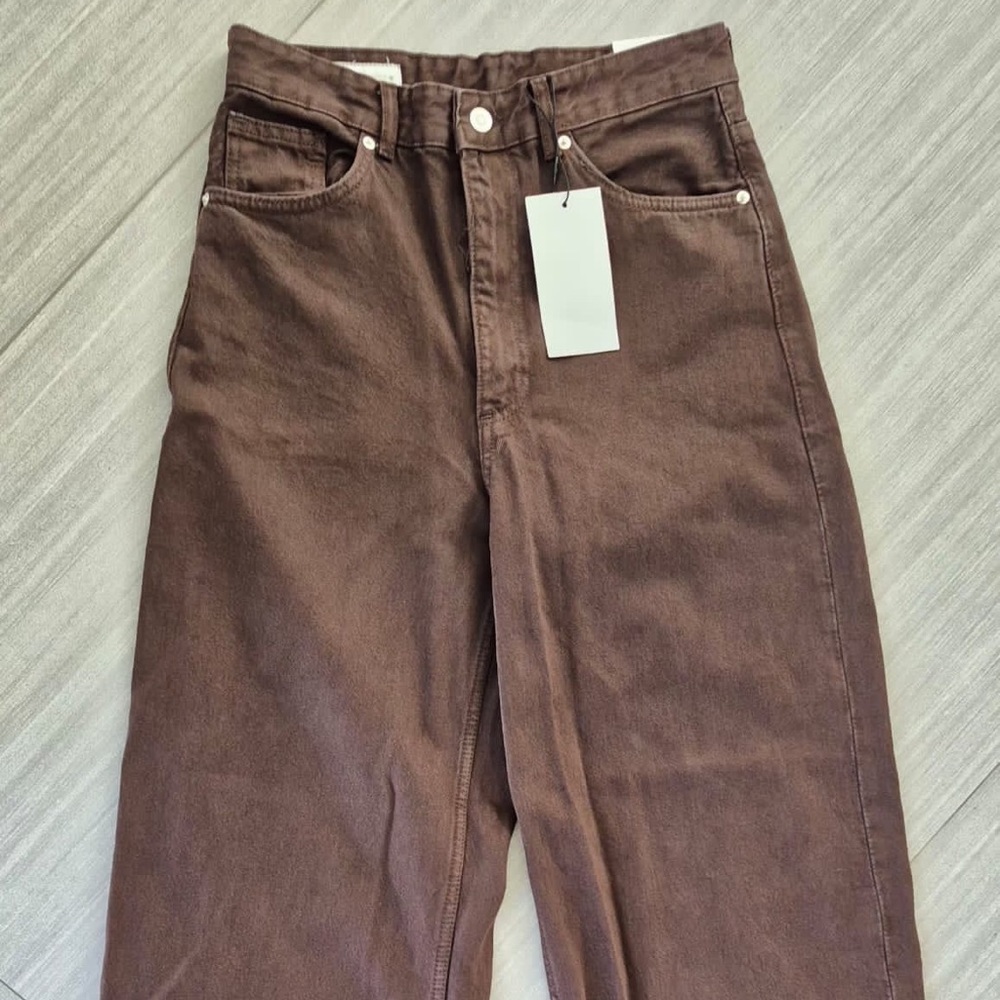 Zara Dark Brown Denim Jeans